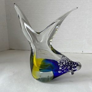 Glass Fish Vase Figurine